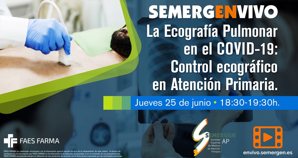 Nuevo webinar de SEMERGEN: Ecografía Pulmonar en COVID-19