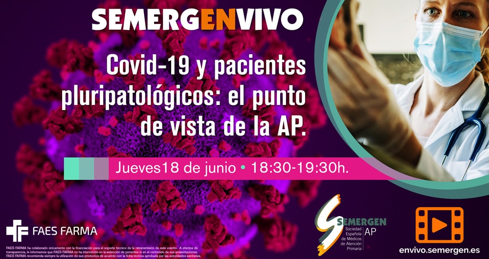 Faes Farma patrocina un webinar de SEMERGEN sobre pacientes pluripatológicos en la situación actual